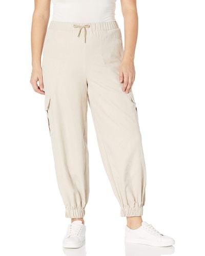 Kendall + Kylie Kendall + Kylie Plus Size Sueded Utility Cargo Jogger - Natural