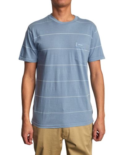 RVCA Dye Short Sleeve Premium Shirt - Blue