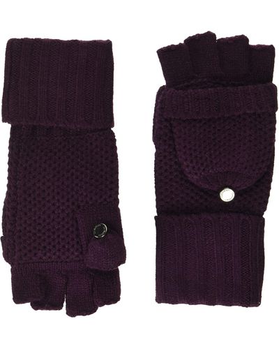 Calvin Klein Womens Accesssories Gloves,aubergine - Purple
