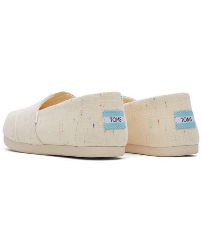TOMS Alpargata Recycled Cotton Canvas Loafer Flat - Natural