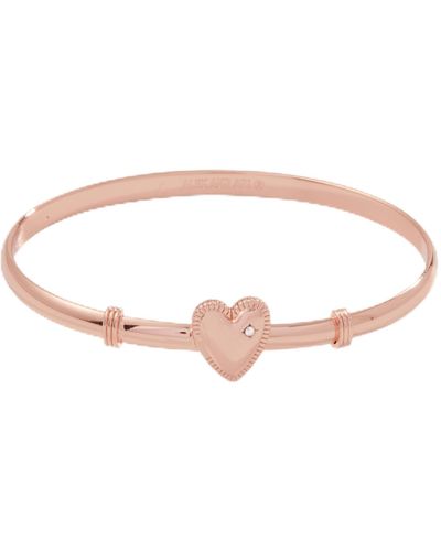 ALEX AND ANI Aa734022sr,heart Clip Bangle,shiny Rose Gold,rose Gold - Pink