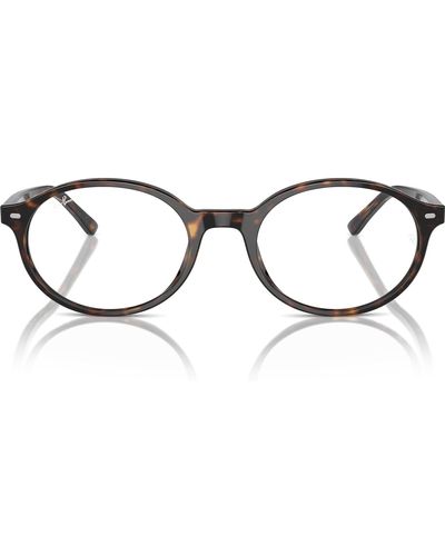 Ray-Ban Rx6448 Oval Prescription Eyewear Frames - Black
