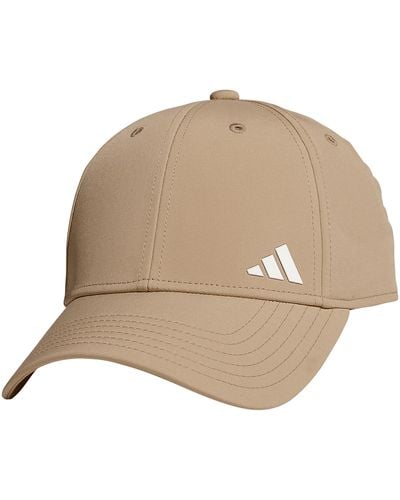 adidas Backless Ponytail Hat Adjustable Fit Baseball Cap - Natural