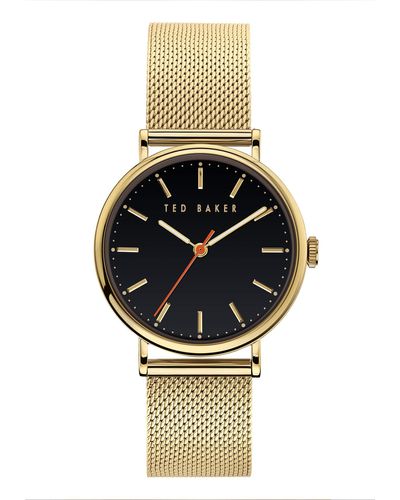 Ted Baker Watches Quartz Watch With Stainless Steel Strap - Metallic