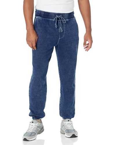 True Religion Brand Jeans Big T Fleece Jogger Pant - Blue