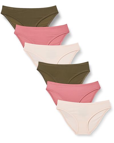 Amazon Essentials Bikini Brief Panties - Pink
