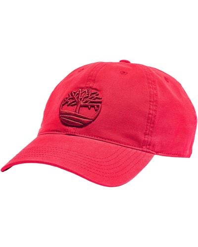 Timberland Soundview Mütze aus Baumwollleinen Baseballkappe - Pink