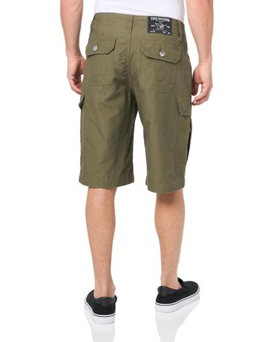 True Religion Sn Classic Cargo Shorts - Green