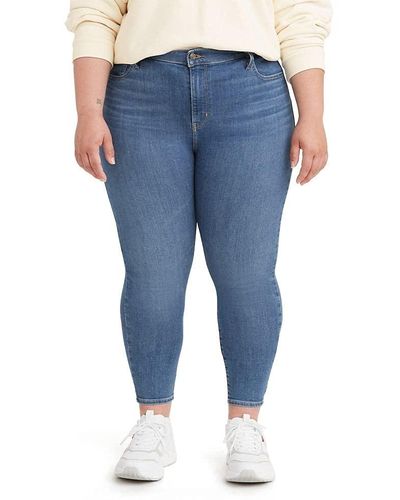 Levi's Plus Size 720 High Rise Super Skinny Jeans - Blue
