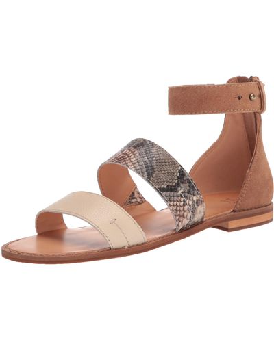 Frye And Co. Evie 2 Band Sandal Flat - Brown