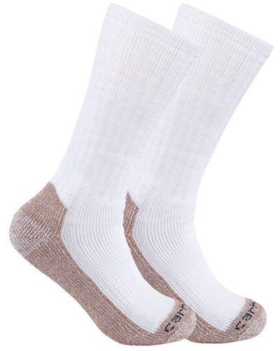 Carhartt Midweight Steel Toe Sock 2 Pack - White