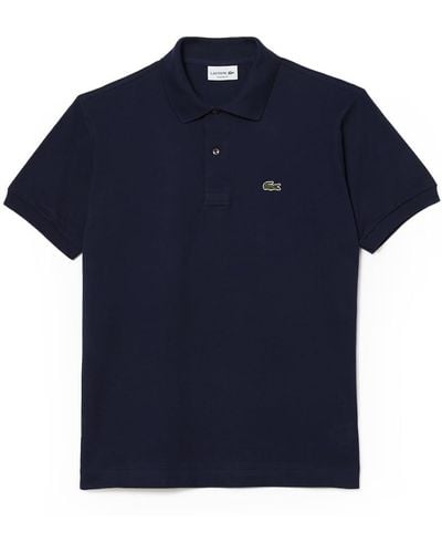 Lacoste Original L.12.12 Petit Piqué Cotton Polo Shirt 3 - Blue