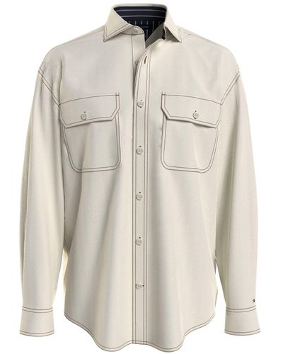 Tommy Hilfiger Otis Prep Shirt Jacket - White