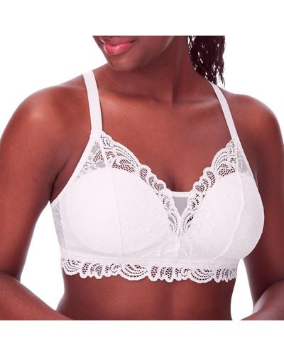 Bali Womens Desire All Over Lace Wirefree Df6591 Bra - Red