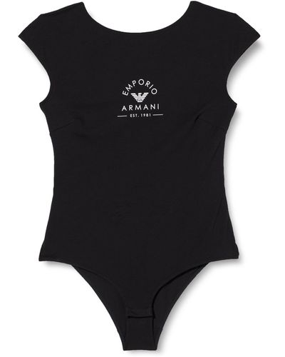 Emporio Armani Iconic Stretch Cotton Logoband Body Brief - Black