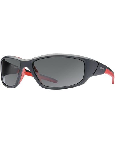 Timberland Tb9049sw6202d Polarized Wrap Sunglasses - Black