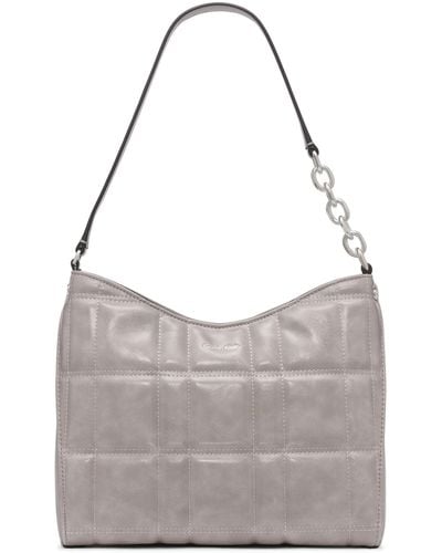 Calvin Klein Nova Chain Hobo Shoulder Bag - Gray