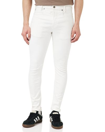 G-Star RAW D-staq 3d Slim Fit Jeans - White