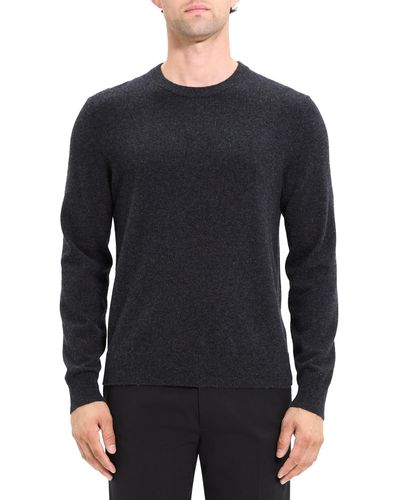 Theory Hilles Sweater In Cashmere - Blue