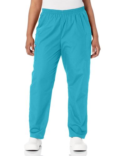 CHEROKEE Scrub Pants For Workwear Originals Pull-on Elastic Waist 4200 - Blue