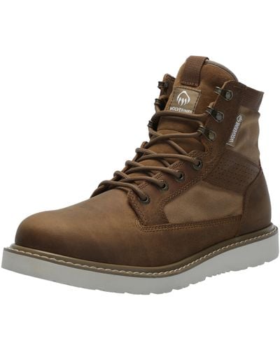 Wolverine Trade Wedge 6" Unlined Canvas Industrial Boot - Brown