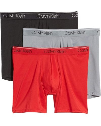 Calvin Klein Microfiber Stretch Multipack Boxer Briefs - Multicolor