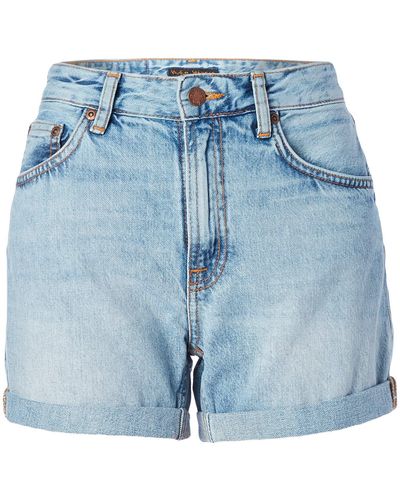 Nudie Jeans Frida Shorts Summer Crush - Blue