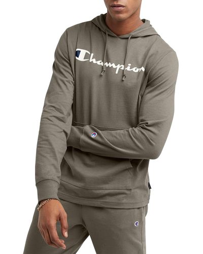 Champion , Midweight, Soft And Comfortable T-shirt Hoodie For , Raisin Brown Script, Xx-large - Multicolor
