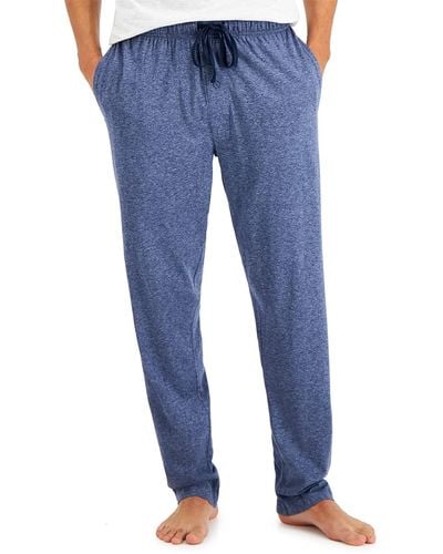 Hanes Mens Jersey Pant Pajama Bottoms - Blue
