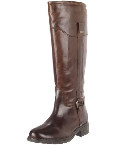 Geox Donna Ortisei Abx Riding Boot,coffee,40 Eu/10 M Us - Brown