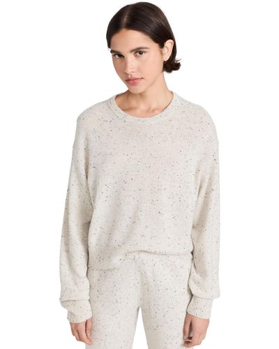 Monrow Neps Cashmere Sweater - White