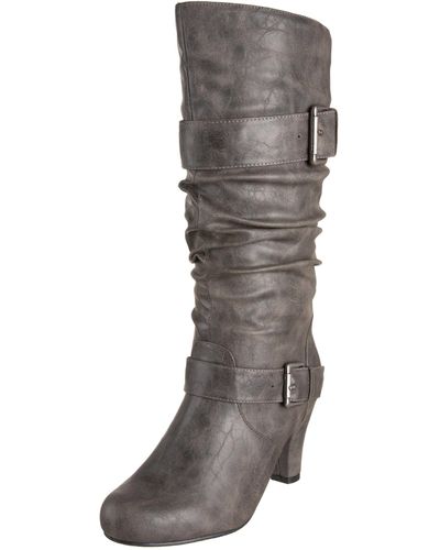 Madden Girl Partial Boot,grey Paris,11 M Us - Gray