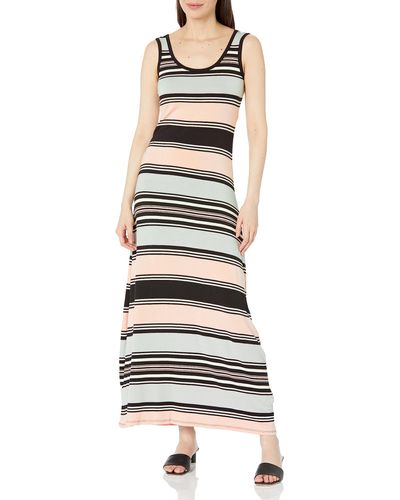 Calvin Klein Stripe Maxi Dress - Black