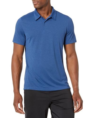 Peak Velocity Vxe Short Sleeve Quick-dry Loose-fit Polo - Blue