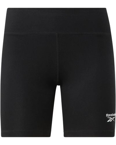 Reebok Identity Fitted Logo Legging Shorts - Black