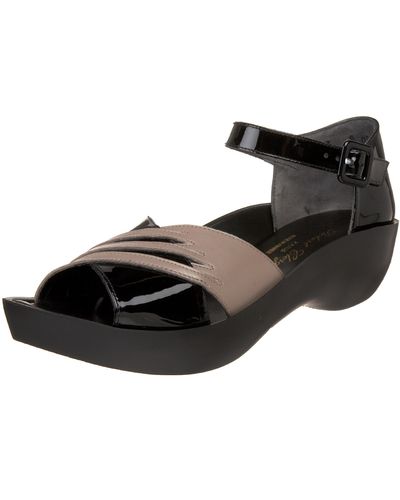 Robert Clergerie Feore Sandal,black Patent,7.5 B