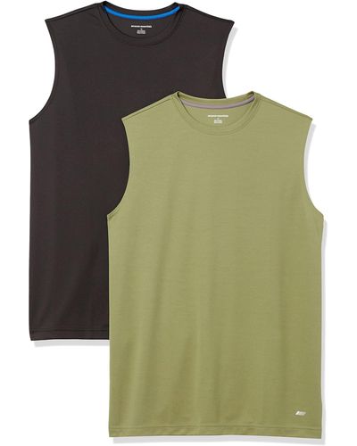 Amazon Essentials Camiseta Técnica sin gas - Verde