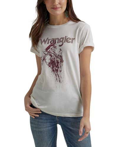 Wrangler Western Retro Short-sleeve Graphic T-shirt - Gray