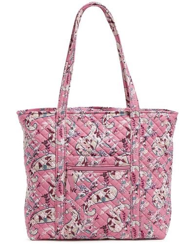 Vera Bradley Cotton Vera Tote Bag - Pink