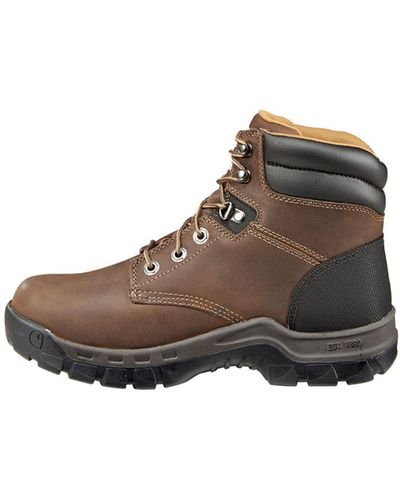 Carhartt 6" Rugged Flex Waterproof Breathable Composite Toe Leather Work Boot CMF6366,Brown Oil Tanned Leather,12 W US - Braun