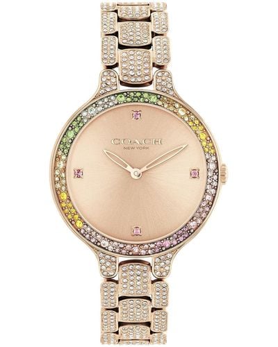 COACH Chelsea Watch | Stainless Steel Brilliance | Elegant And Classic Timepiece For Everday Wear And Special Occasions - Natural