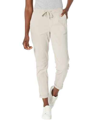 Hudson Jeans Lounge Track Pant With Rolled Hem - Natural