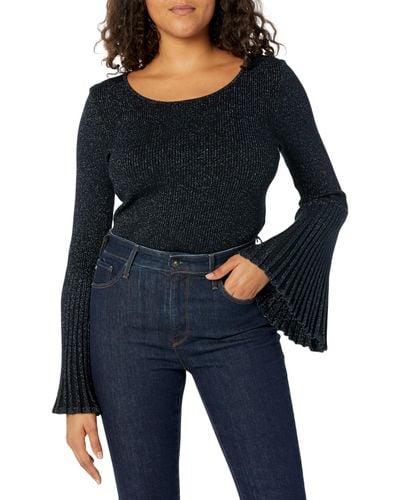 MILLY Rent The Runway Pre-loved Navy Bella Sweater - Blue