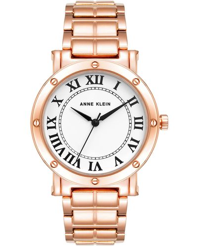 Anne Klein Boyfriend Everyday Bracelet Watch - Pink