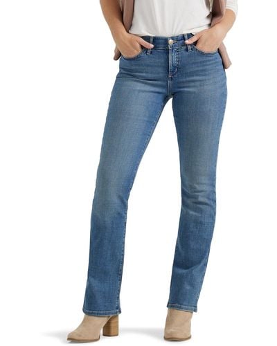 Lee Jeans Modern Series Curvy Fit Bootcut Jean With Hidden Pocket - Blue