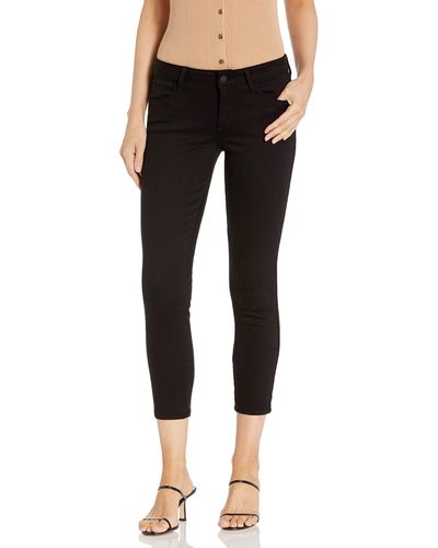 Guess Sexy Curve Mid-rise Stretch Skinny Fit Crop Jean - Black