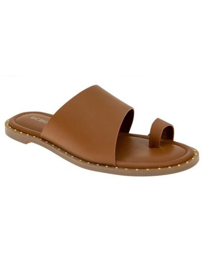 BCBGeneration Fashion Flat Sandal - Brown