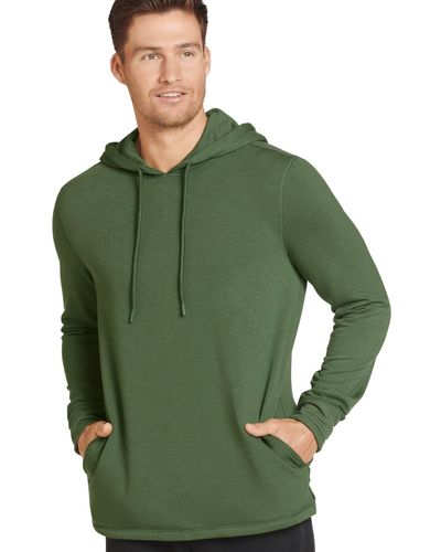 Jockey Casualwear Lightweight Fleece Pullover Hoodie - Green