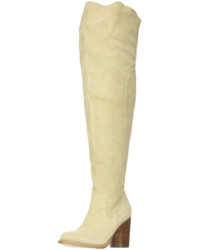 Kelsi Dagger Brooklyn Logan Over The Knee Boot Fawn 6.5 Wide - Brown