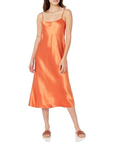 Vince S Slip Dress,burnt Orange,xx-small